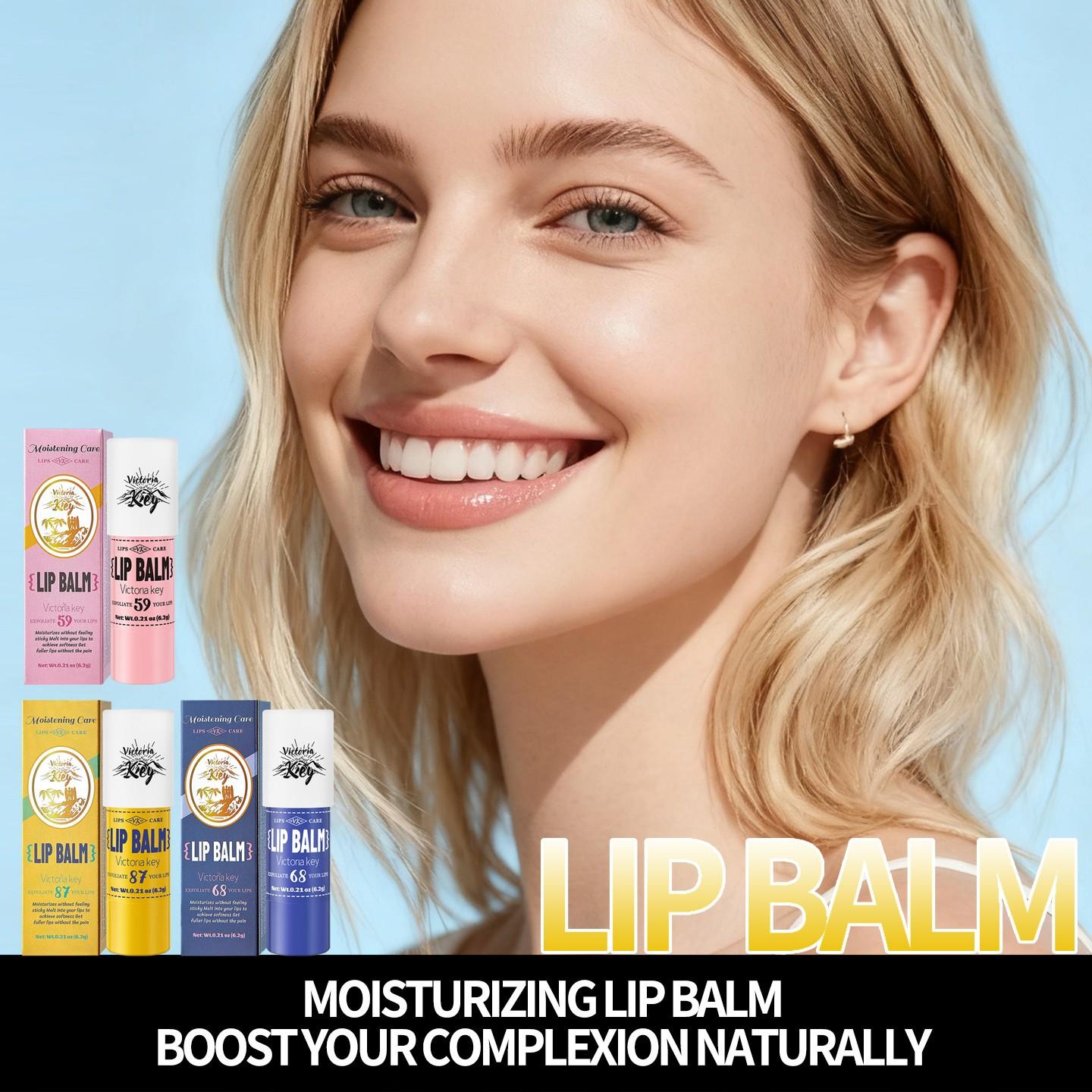 1pc Moisturizing Lip Balm, Instant Hydration, Natural Color, All-Day Shine, Suitable for All Skin Types, Colored Lip Care