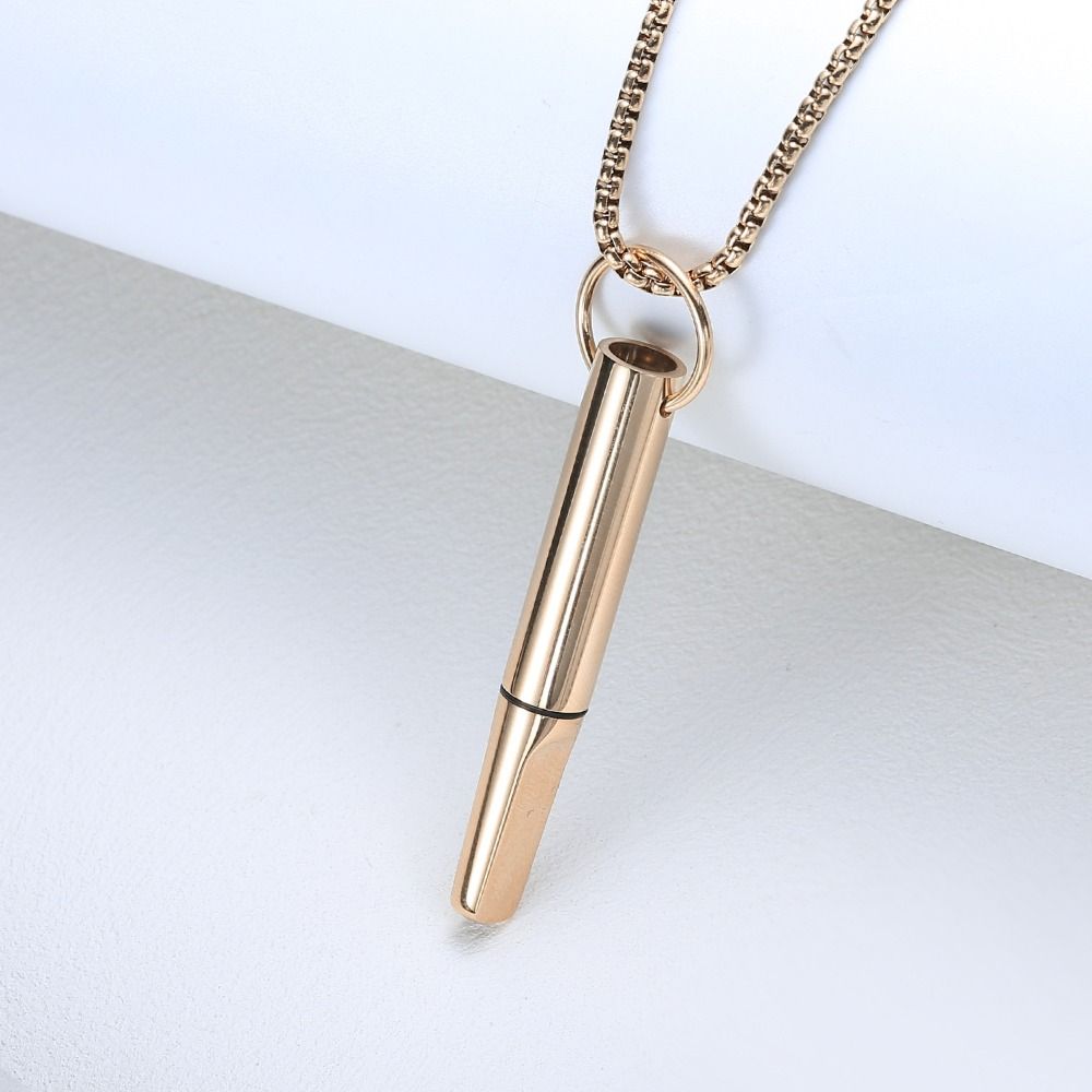 Breathing Resistance Whistle Necklace With Cotton Core Relaxation Anxiety Relief Necklace Stress Relief Yoga Meditation Necklace