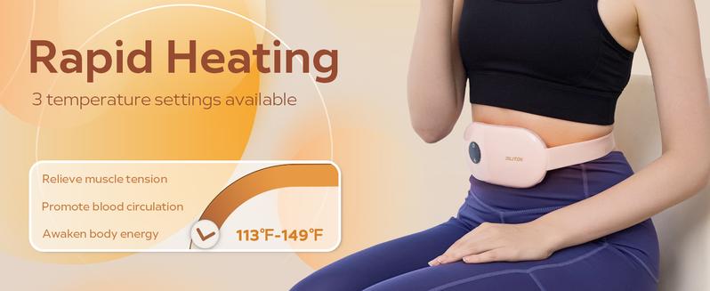 High-Quality Heating Pad –Wearable Electric Menstrual Heating Pad, Portable heating pad,Hot Massage Heating Pad, warming belt for Cramps with Vibration & Massage, Abdominal Relieve with Three Levels, Best Gifts for Woman