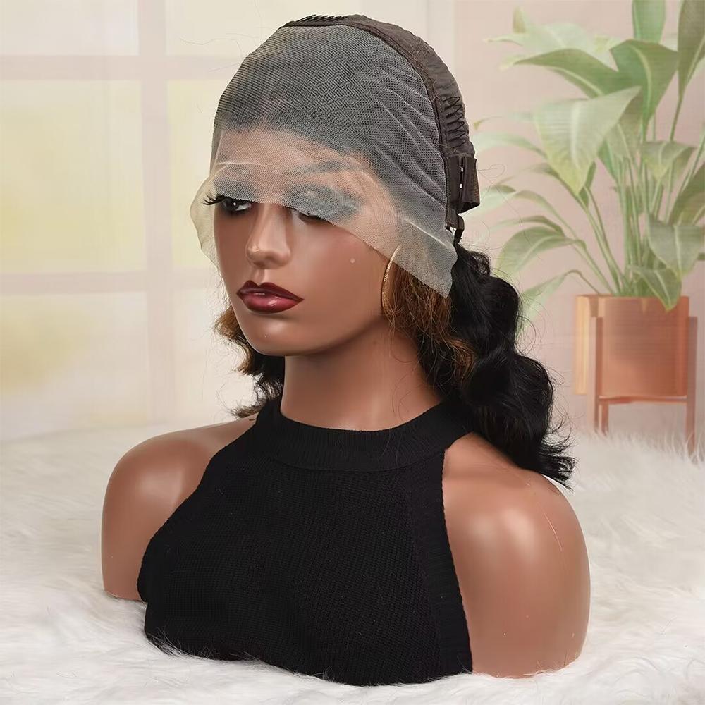 Blonde Highlight Body Wave Lace Front Wigs Human Hair Pre Plucked with Baby Hair 1B/30 Body Wave Bob Wig Human Hair 13x4 Short Body Wave Bob Wigs For Women SpringStatements