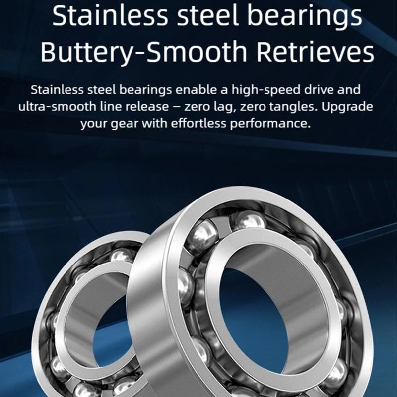 Beginner Water Drop Reel, 7.2:1 High Gear Ratio, 22 Lbs Max Brake Force, Low Profile Design, 12-Level Magnetic Brake System, Metal Line Cup/handle, Ideal for Lure Fishing