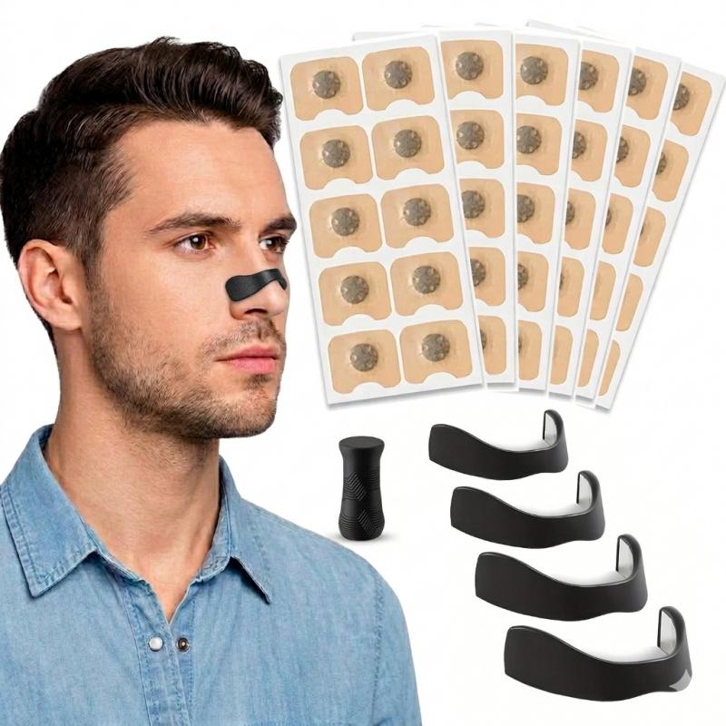 A Nose Clip Kit, 4 Nose Clips + 1 Extractor , Sports Breathing Set, Comfortable Non-powered Breathing Aid, Designed for a Snug Fit on the Nose, Suitable for Sports and Daily Use, Ideal for Outdoor Sports