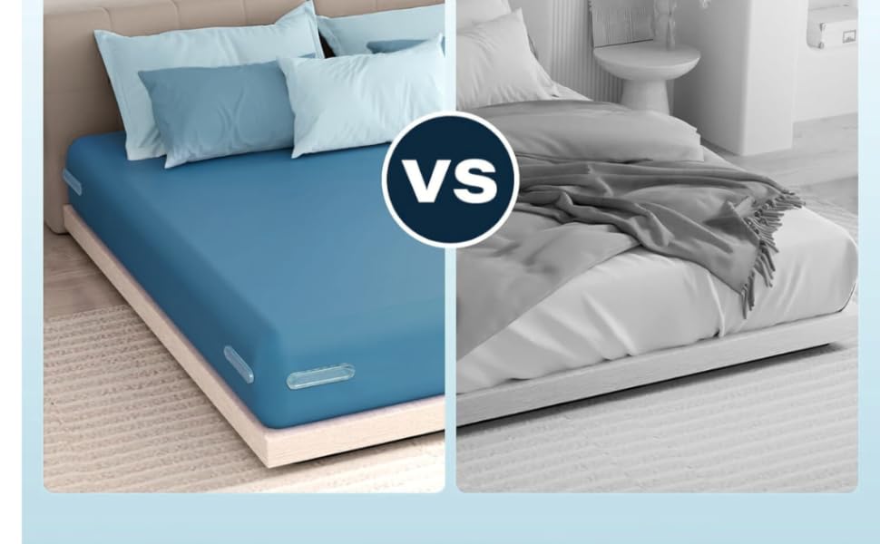 Bed Sheet Holder with Locking Clips, Corner Fitted for All Mattress Sizes Bedsheet Clip Durable Bedding Accessories/ Lock Sheet Holders Keep Sheets Tight Heavy Duty Bed Sheet Holder