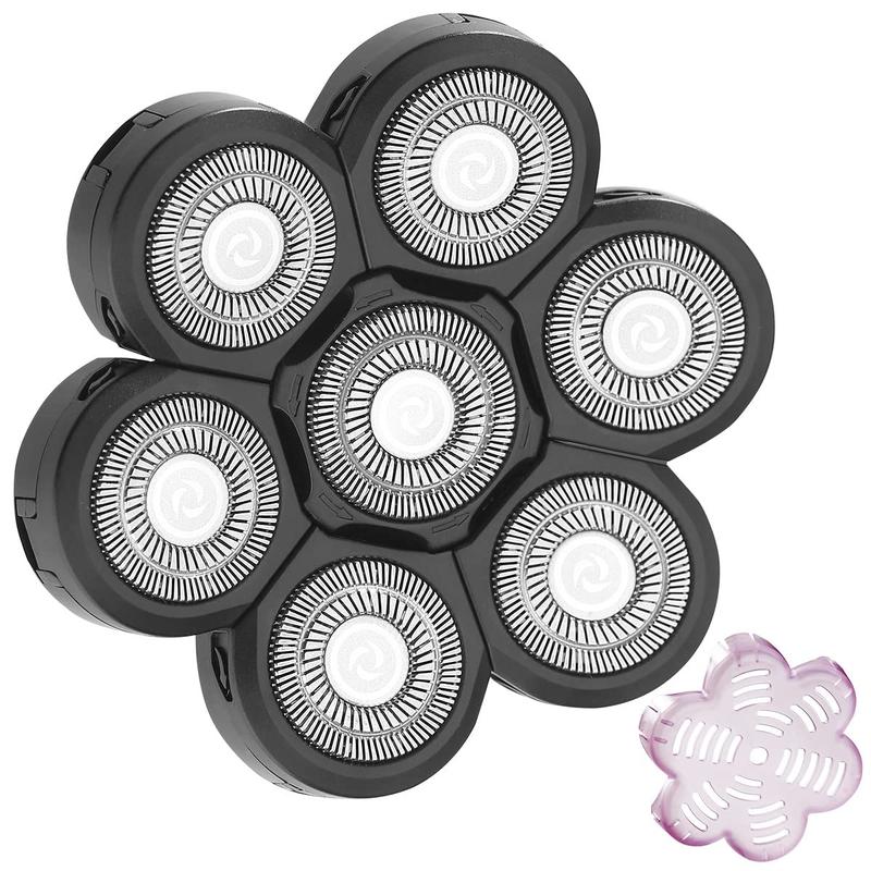 7-blade Electric Shaver Head, Replaceable Electric Shaver Head, Universal 6 In 1 Beard Shaver Head Beard Trimmer Head, Men's Beard Shaver Replacement Accessories