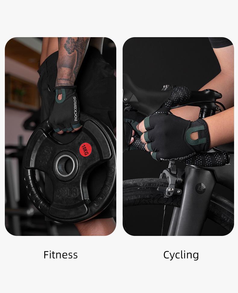 ROCKBROS Cycling Glove Bicycle Half-finger Gloves Breathable Sweat-Wicking Glove