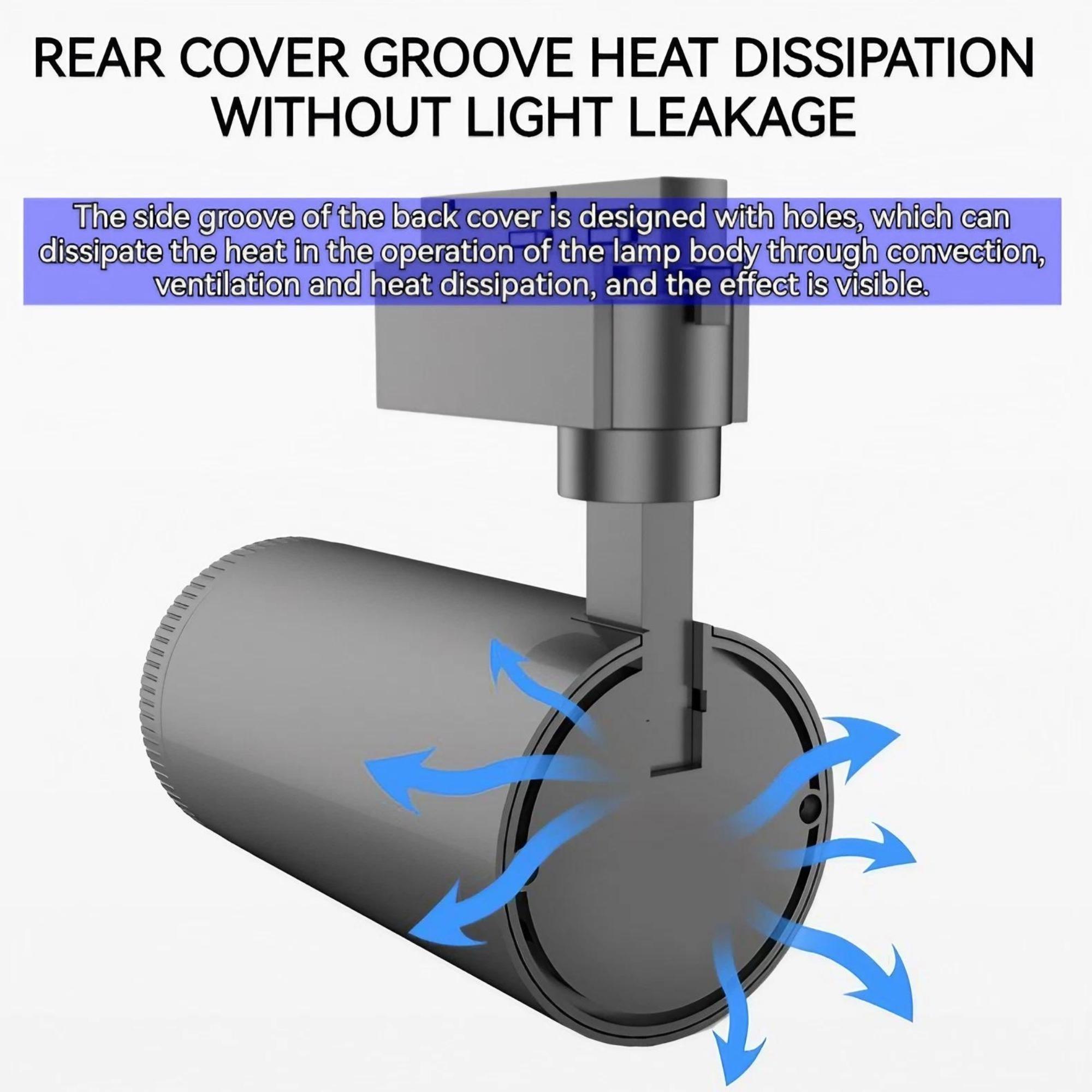 10W Multi-functional Adjustable Focus Track Light, with Adjustable Focus, 360° Rotation, and Adjustable Angle - A Perfect Lighting Solution for Indoor Spaces, Ideal for Home, Office, Commercial Areas, and More