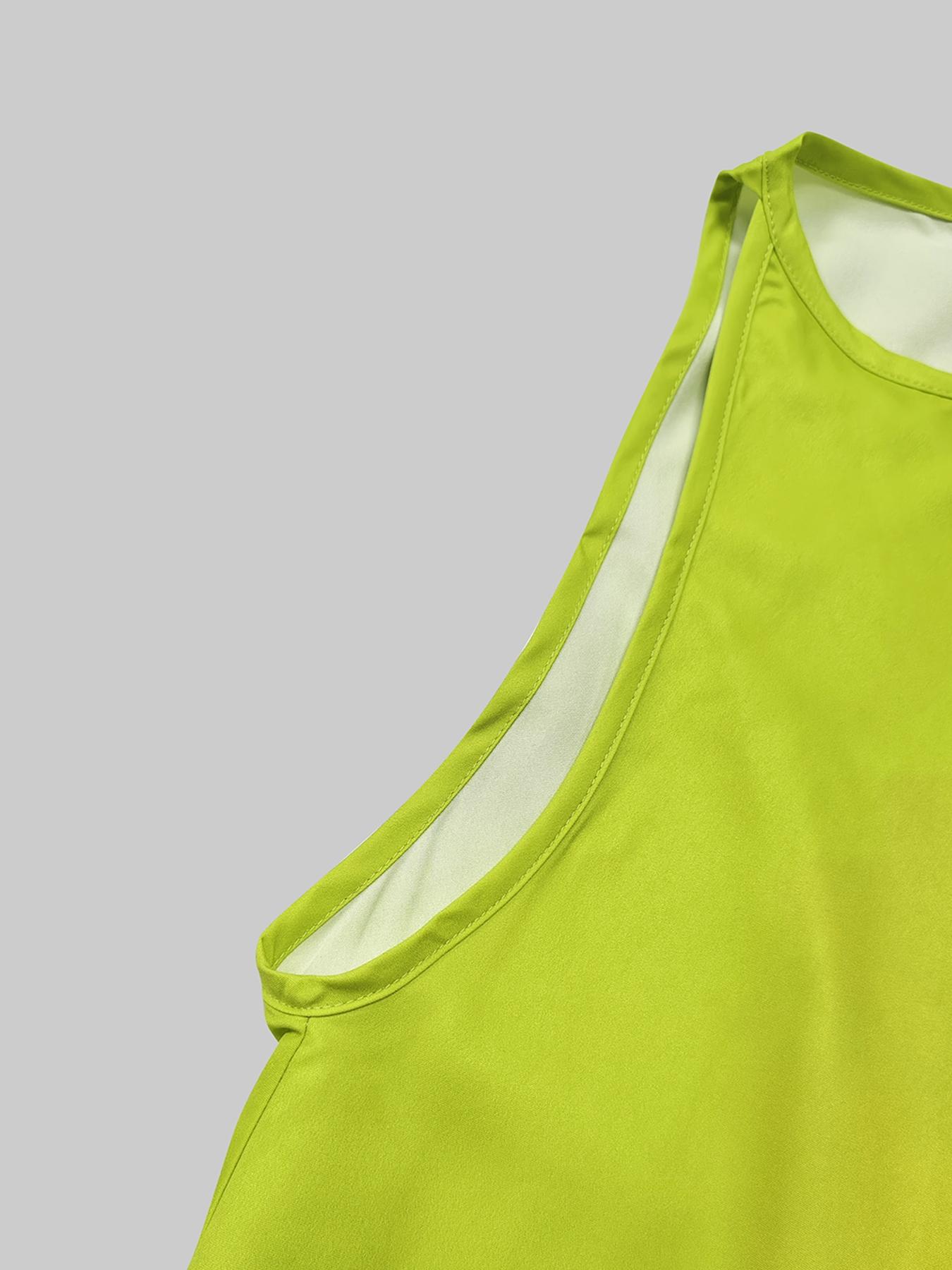 Women's Colorblock  Print Sleeveless Dress, Casual  Dress for Summer, Ladies Clothes for Beach Holiday Vacation