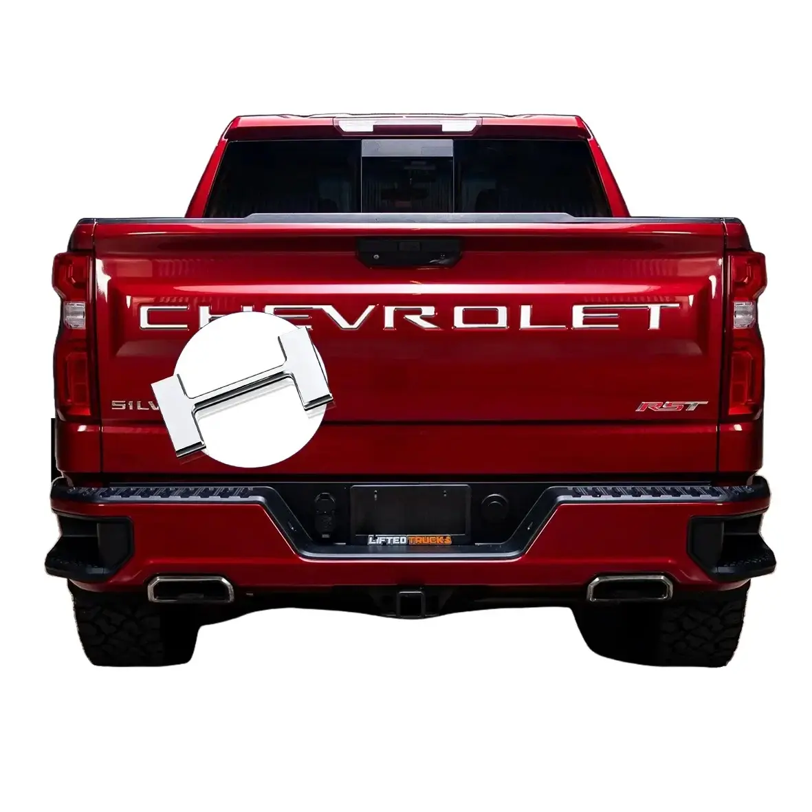 Tailgate inserts letters stickers decal truck accessories  Compatible for 2019 2020 2021 2022 2023 2024 2025 chevy Chevrolet Silverado 1500 2500