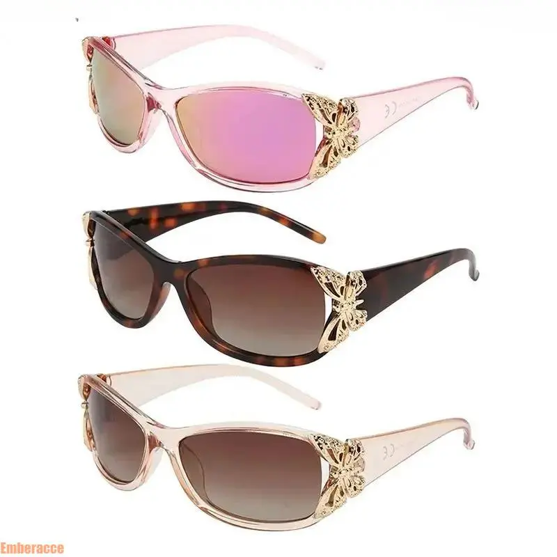 Women's Polarized Sunglasses with UV400 Protection, Wrap Around Butterfly Shades with Lightweight Frame, Stylish Outdoor Eyewear for Driving, Fishing, Beach, Travel, Summer Activities and Daily Casual Wear, Flattering Silhouette