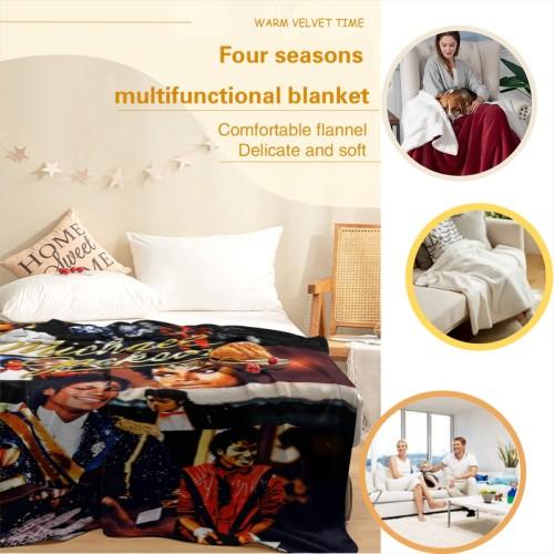 Retro Music Star Photo Collage Soft Fleece Throw Blanket Available In 30X40in 40X50in 50X60in 60X80in For Teens Adults Music Fans Bedroom Sofa Couch Dorm Travel Camping Home Decor Birthday Holiday Gift