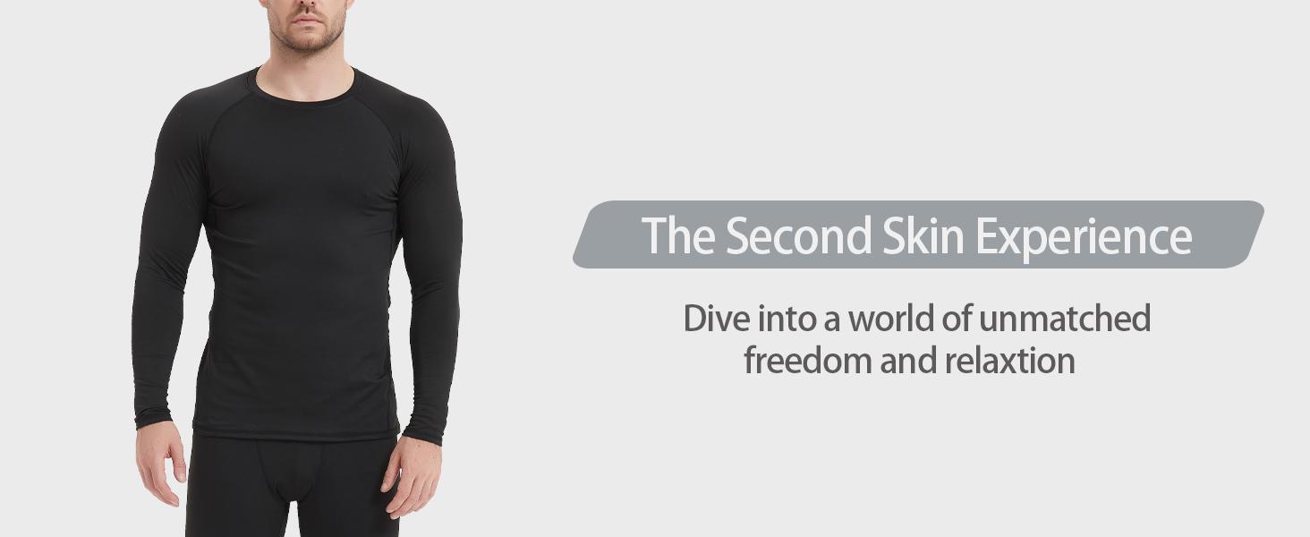 5 Pack  Mens Compression Shirt Workout Guard Long  Sleeve Undershirts for Athletic Gym