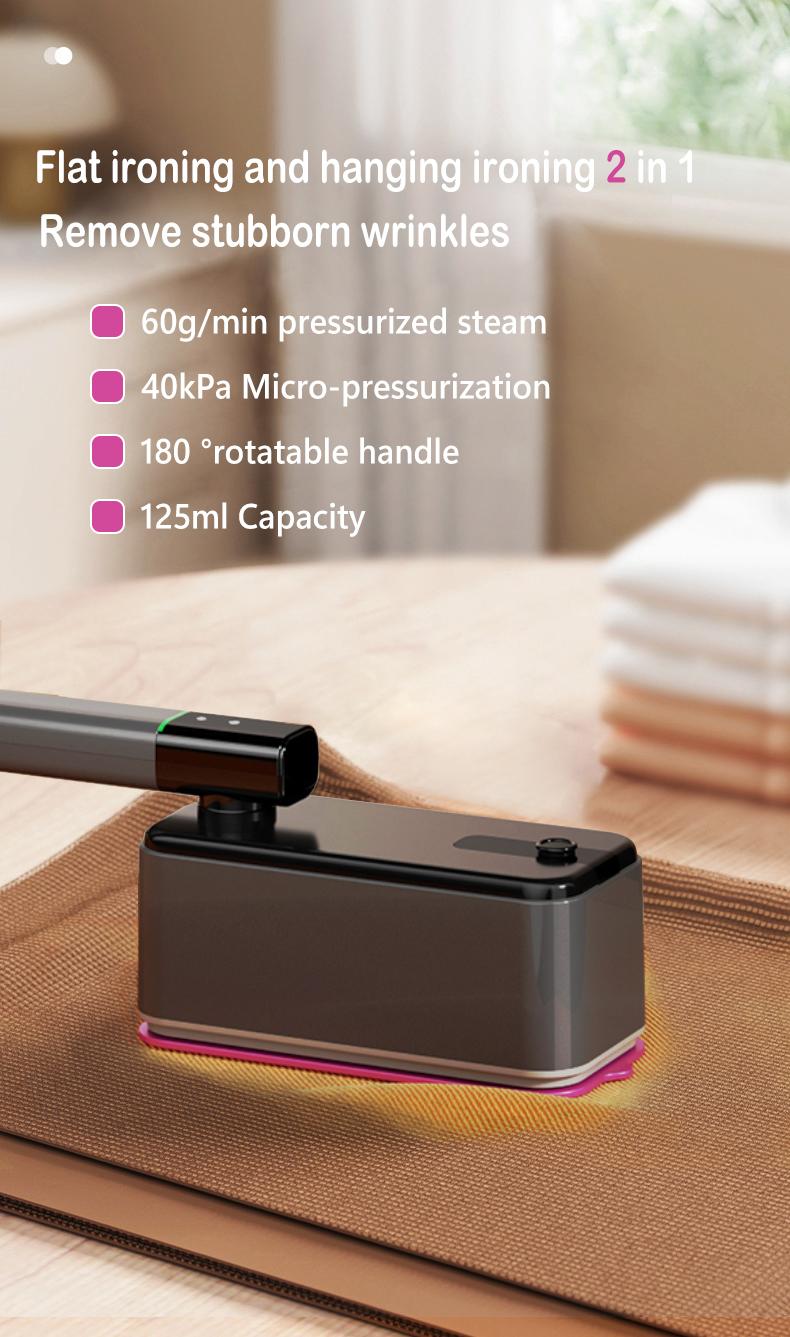folding ironing machine, Oversized ironing panel,110-220V Wide Voltage, volume 60g/min,  pressure40kPa,steam level Handheld Clothing Steamer Appliance