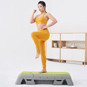 leikefitness Multifunctional Aerobic Deck with Cord Workout Platform Adjustable Dumbbell Bench Weight Bench Professional Fitness Equipment