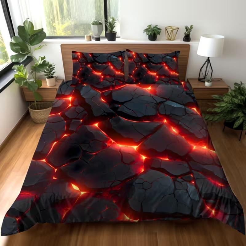 Light Design Bedding Set, Soft Comfortable Duvet Cover & Pillowcases, 3D Digital Print, Suitable for Bedroom Hotel School Dormitory, Modern Bedding Set