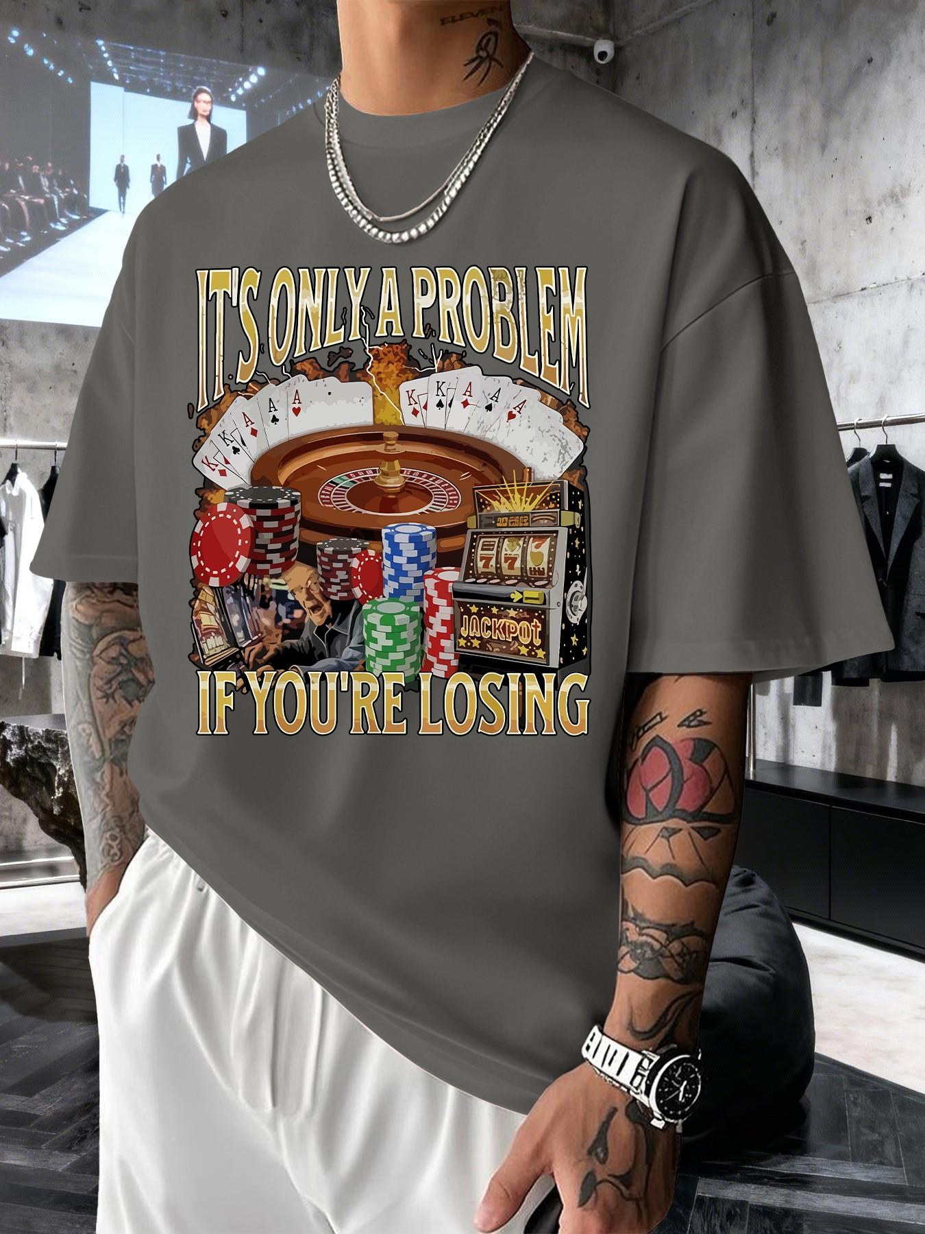 Men's Casual Graphic Print Short Sleeve T-Shirt, Slim-Fitting Long Top, Comfortable Round Neck, Spring Summer Fashion