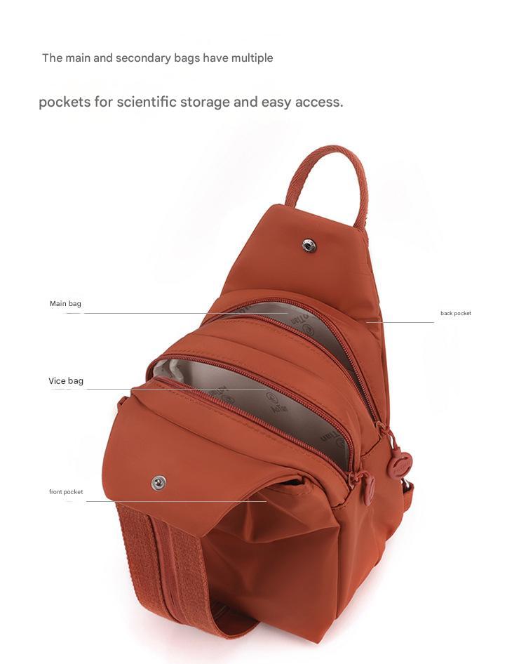 Velora Fashion Oxford Cloth Casual Backpack Messenger Bag Chest Bag with Side Pouch Adjustable Strap Zipper Pocket Inner Patch Pocket 30x21x14cm Velora Fashion Oxford Cloth Casual Backpack Messenger Bag Chest Bag with Side Pouch Adjustable Strap Zipper Pocket Inner Patch Pocket 30x21x14cm