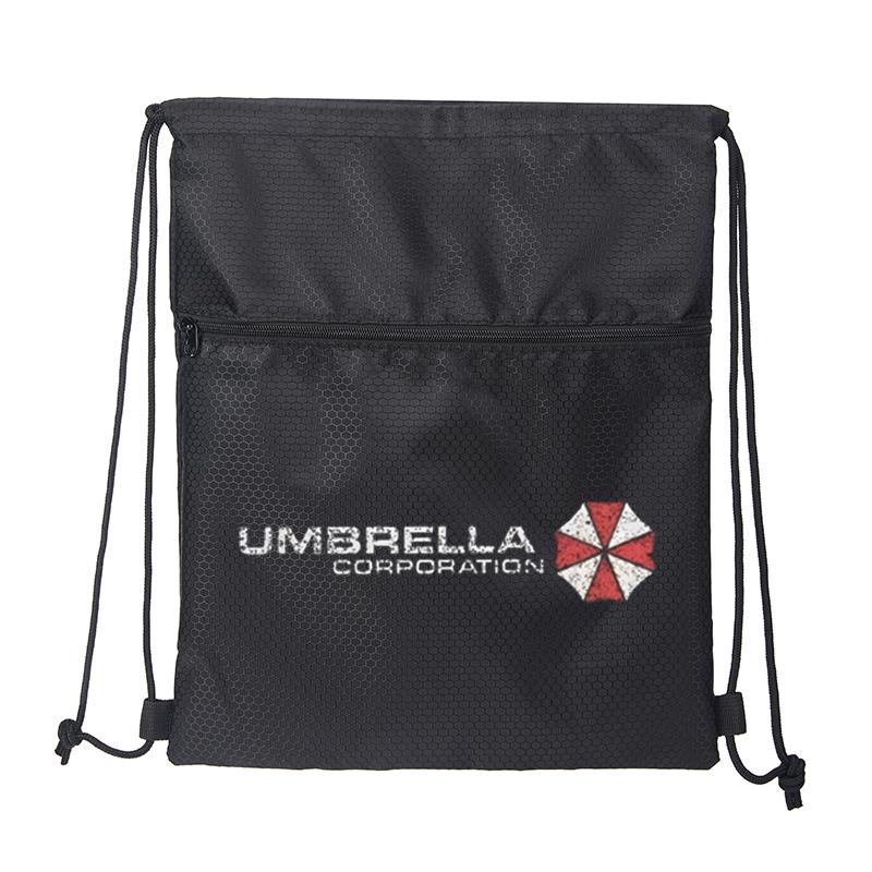 Umbrella Corporation Logo Drawstring Backpack Bag Sports Bags for Casual Outdoor Sports Gym Travel School Use Stylish Lightweight Unisex Design Perfect Gift Idea for Holidays Christmas Birthdays and Special Occasions Fans of SciFi and Gaming Accessories