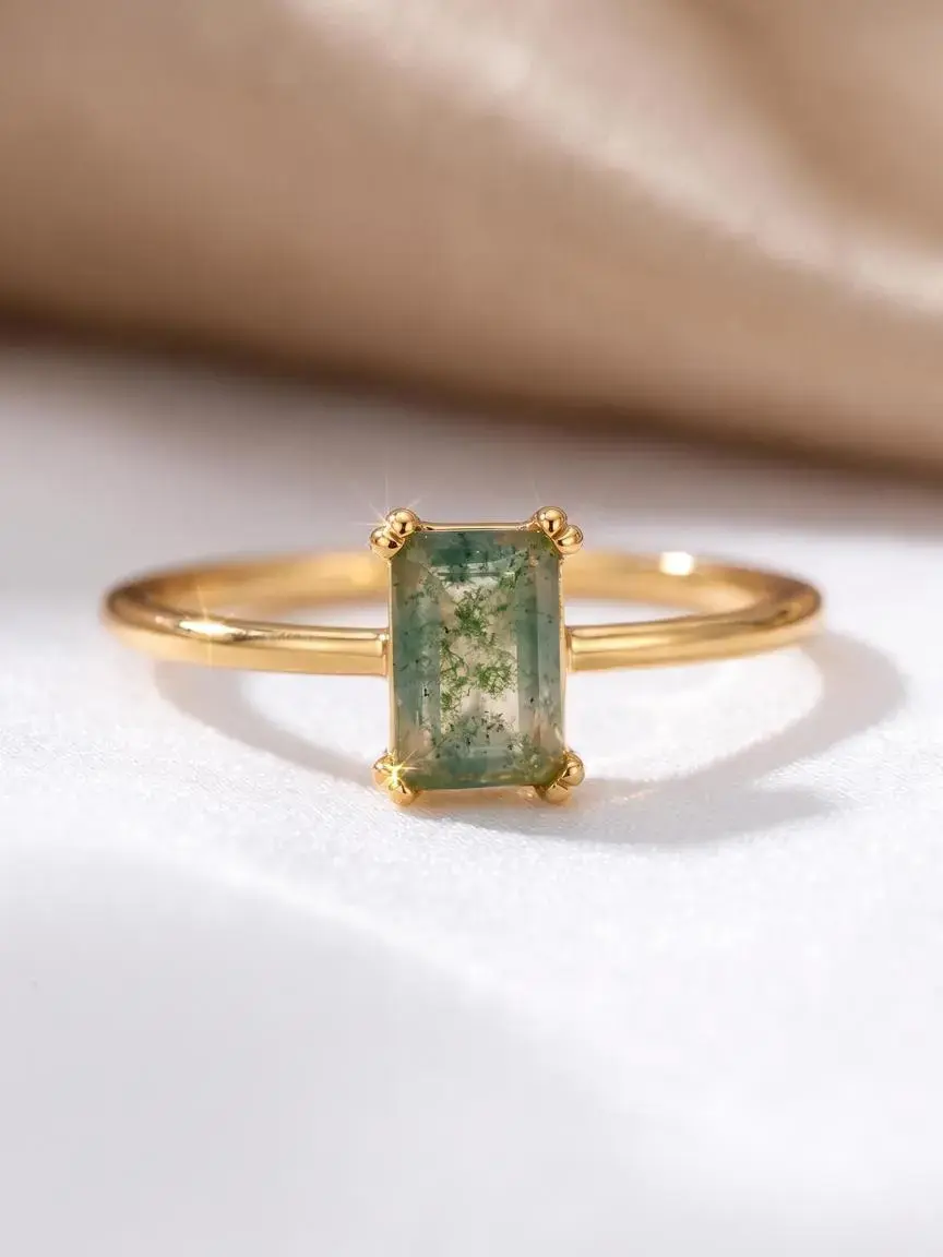 Minimalist Temperament Artificial Crystal Decor Ring, Fashion Accessories for Women, Trendy Versatile & Exquisite Jewelry for Birthday Gift, Vintage Ring, Beautiful Rings