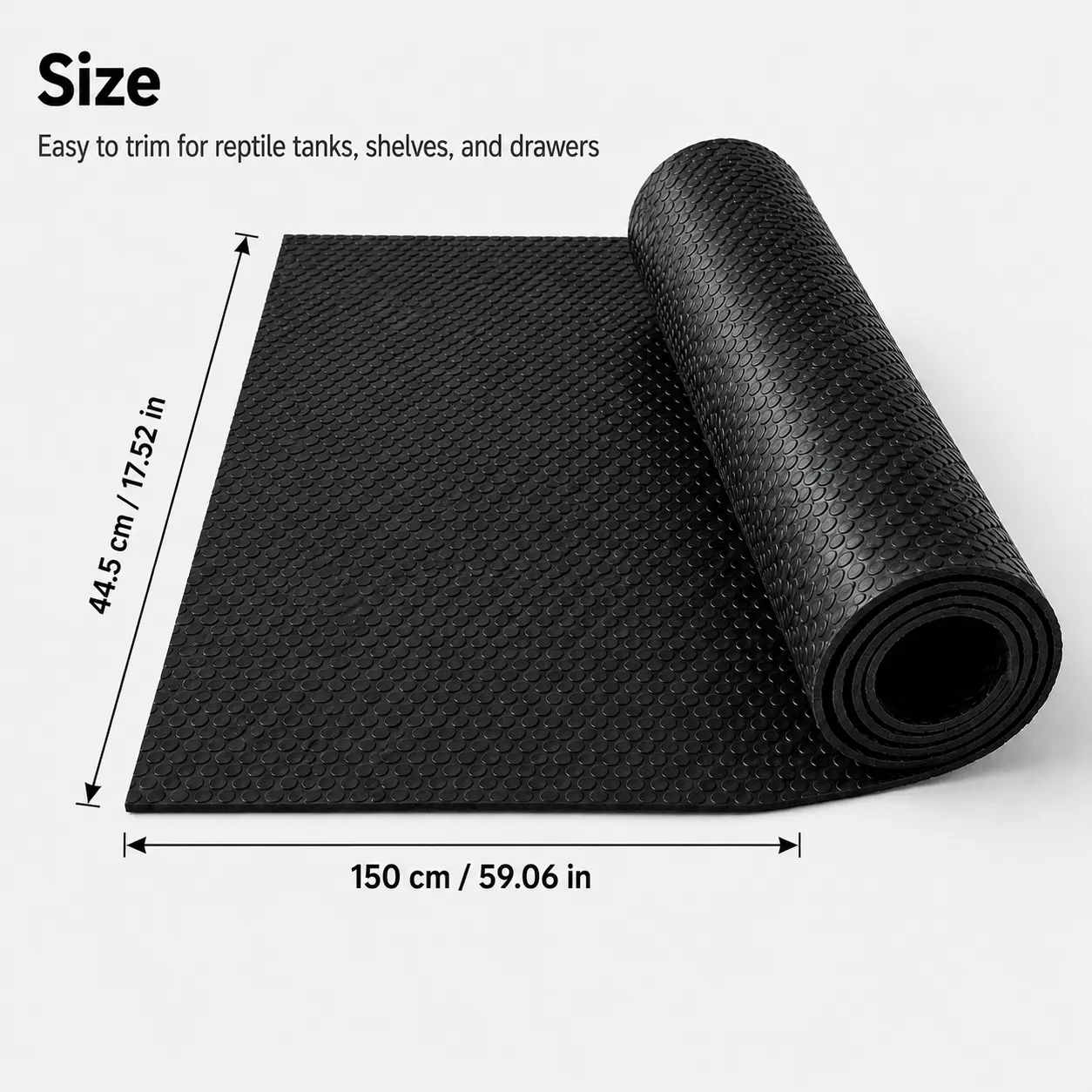 Reptile Terrarium Liner Mat, EVA Non Adhesive Tank Substrate for Leopard Gecko Snake Lizard Tortoise Bearded Dragon, Waterproof Easy Clean Reptile Carpet Bedding, Liner Protector for Pet Enclosure, Kitchen Storage Organizer and Home Moisture Resistant Mat