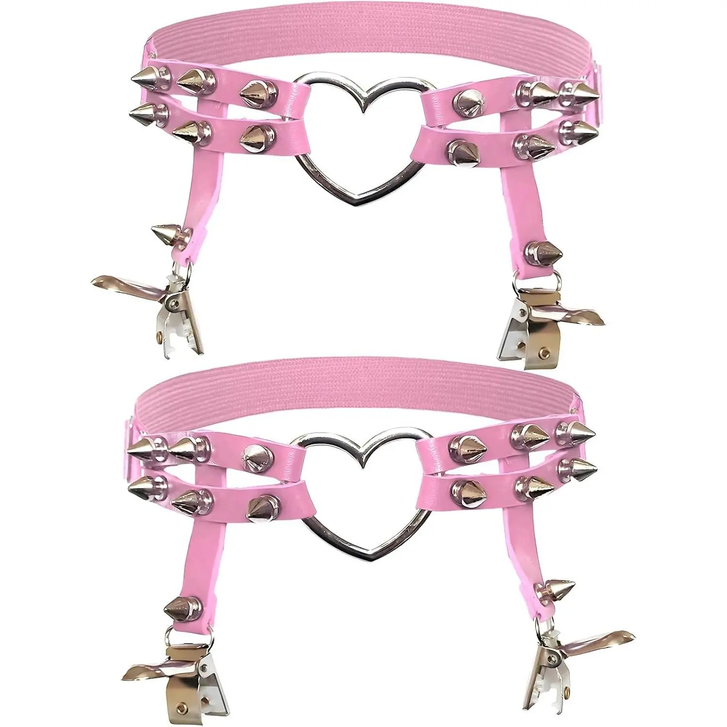2p Pink Heart-shaped