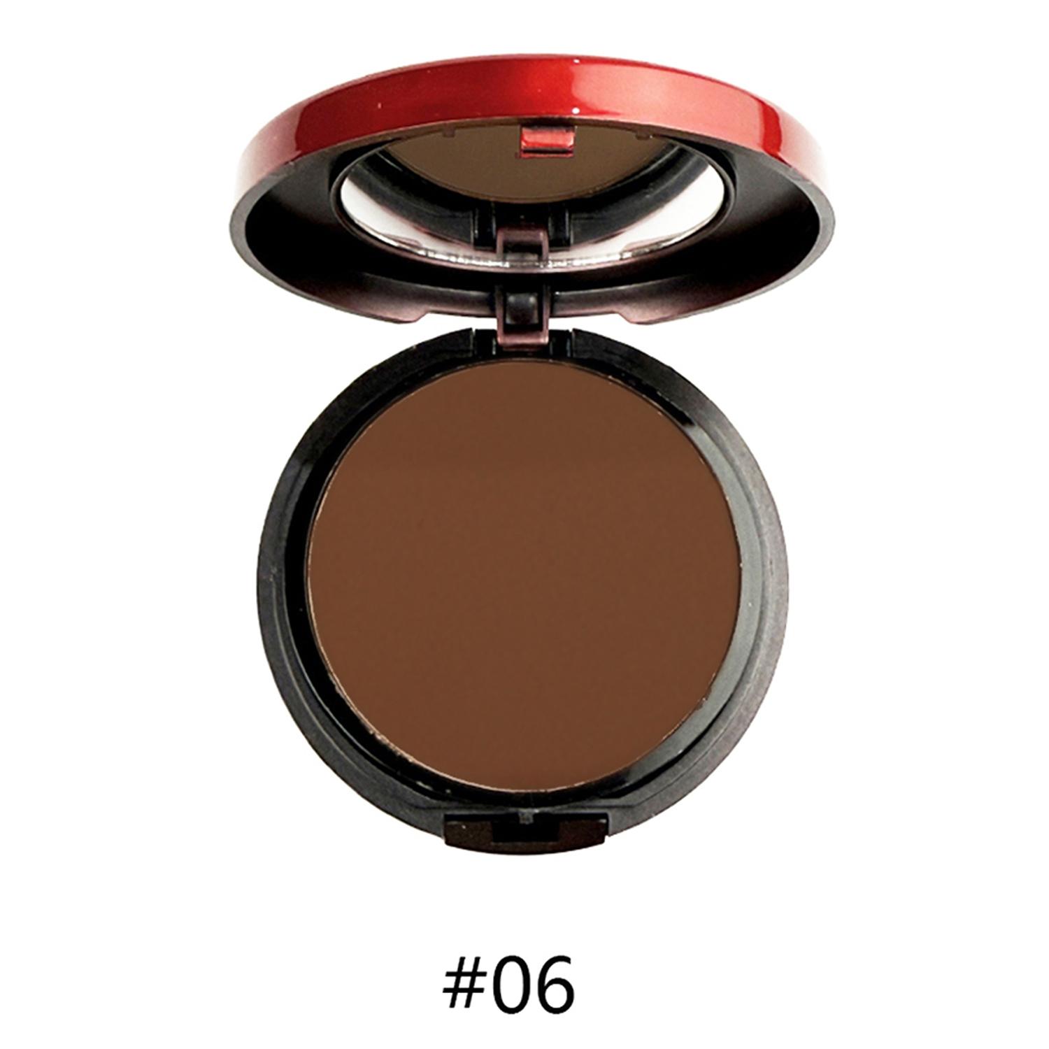 Single Layer Compact with Sponge Applicator, Concealer Contouring All-In-One Step, Natural Long-Lasting Finishing Powder, Face Pressed Powder