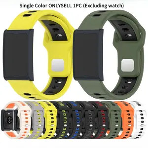 1 Piece Dual Color Silicone Watch Strap Suitable for Amazfit Helio Strap (A2445)/T-Rex 3 (A2322)/Balance (A2286)/Balance 2 (A2429) Smart Watch Accessories Smart Wearables Smart Watch Straps Smartwatch Accessories