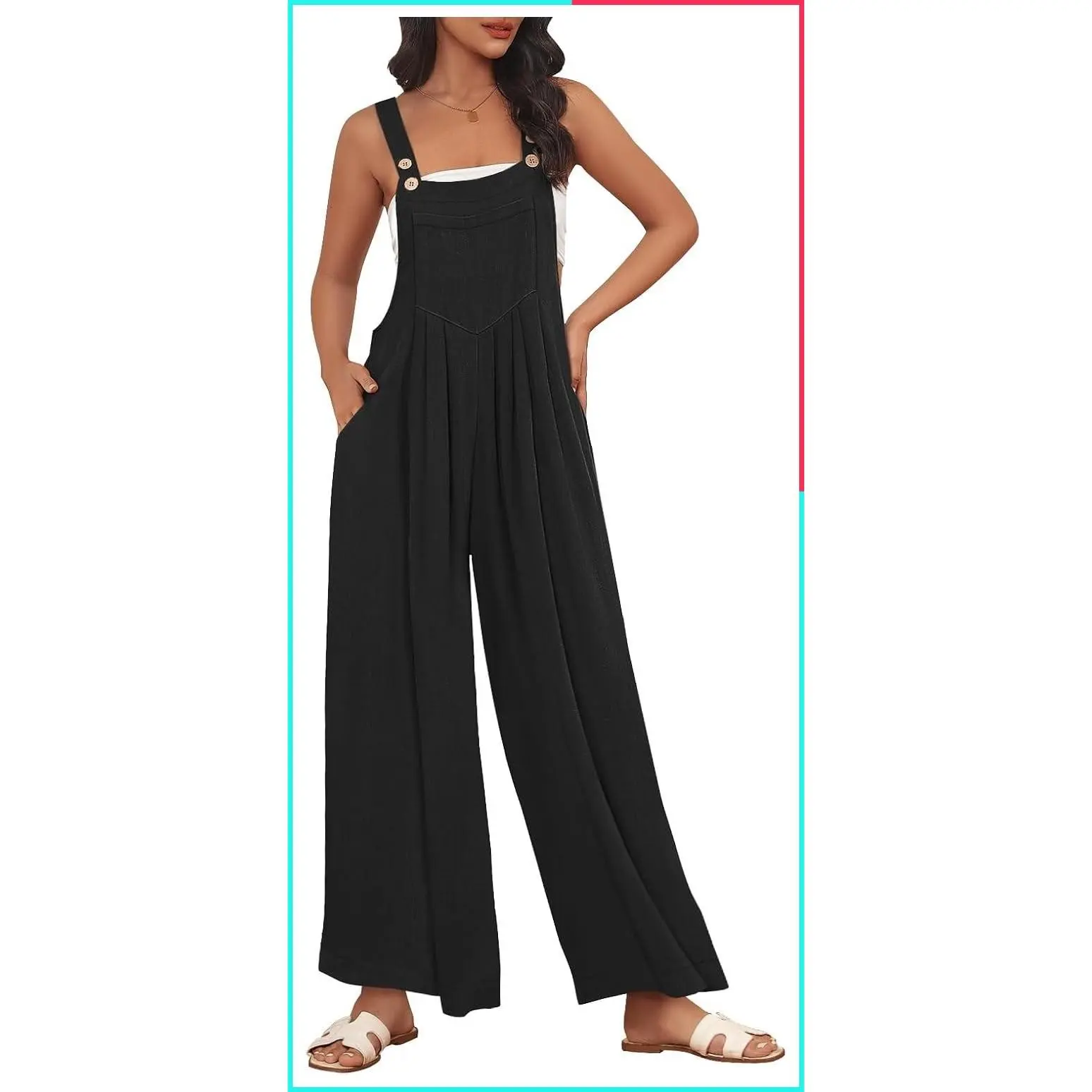 Women's Maternity Overalls Casual Summer Vacation Jumpsuit with Pockets