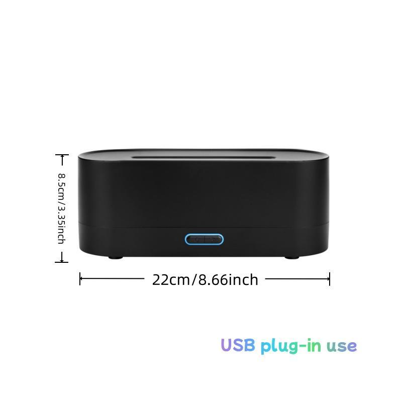 Colorful Flame Design Aromatherapy Diffuser, Desktop Humidifier, Suitable for bedrooms, offices, travel use, home decoration essential oil diffuser. Christmas and Halloween gift, Aroma Diffuser Humidifiers.