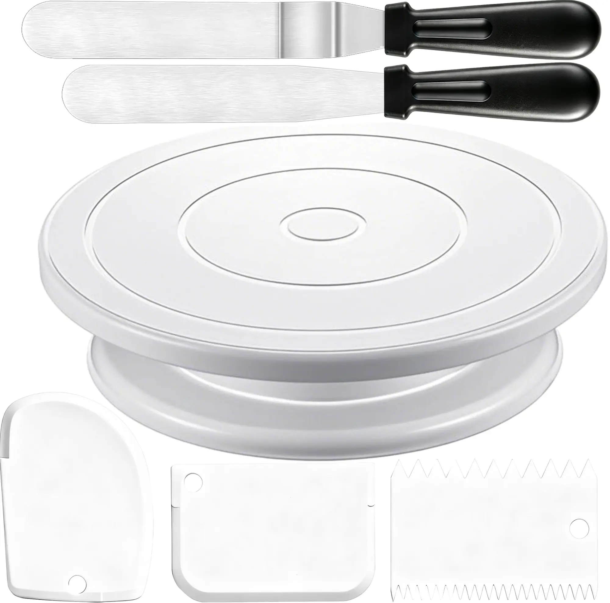 Cake Decorating Kit with Turntable Baking Supplies for Beginner Pros
