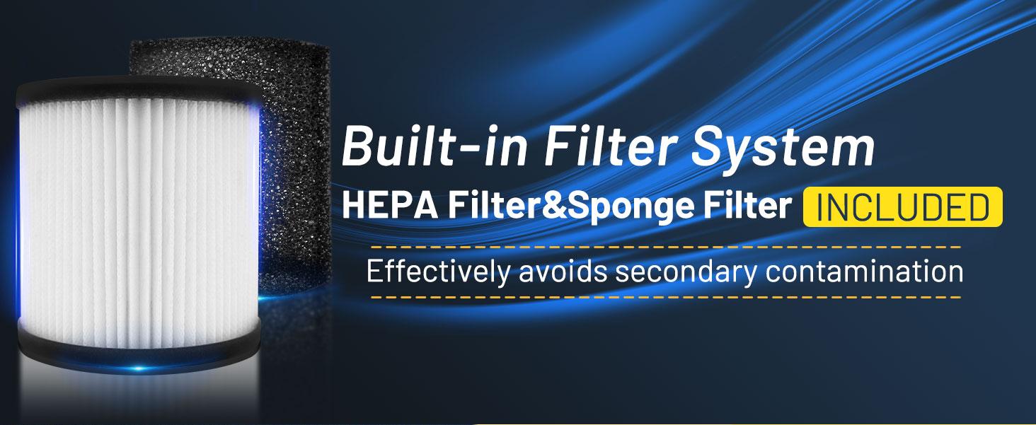 PRETEC 5.5+1 Gallon Wet & Dry Vacuum – 17 kPa Powerful Suction, 4-in-1 Multi-Purpose Cleaner with 15 ft Cord, Quiet 70 dB Operation – Ideal for Dog Hair, Garage, Home & Car