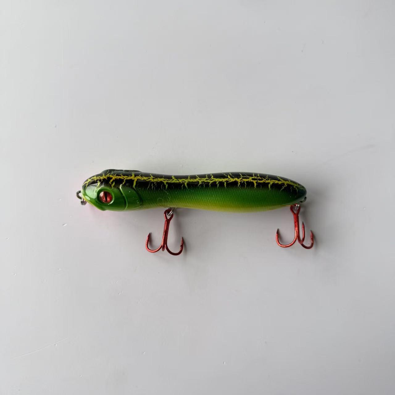 Large brand replica, popular, 1pcs, floating water snakehead pencil lure lure, water surface series word dog pout mouth catfish bait, suitable for freshwater and seawater fishing accessories, fishing gear and supplies