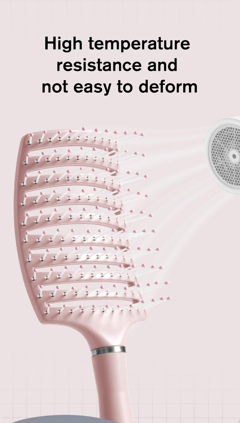 Sunny Hair Extensions for Gift,Easy to clean, Care for hair tangles,Gifts for Women Haircare Heatless christmas gift ideas Comb_Pink