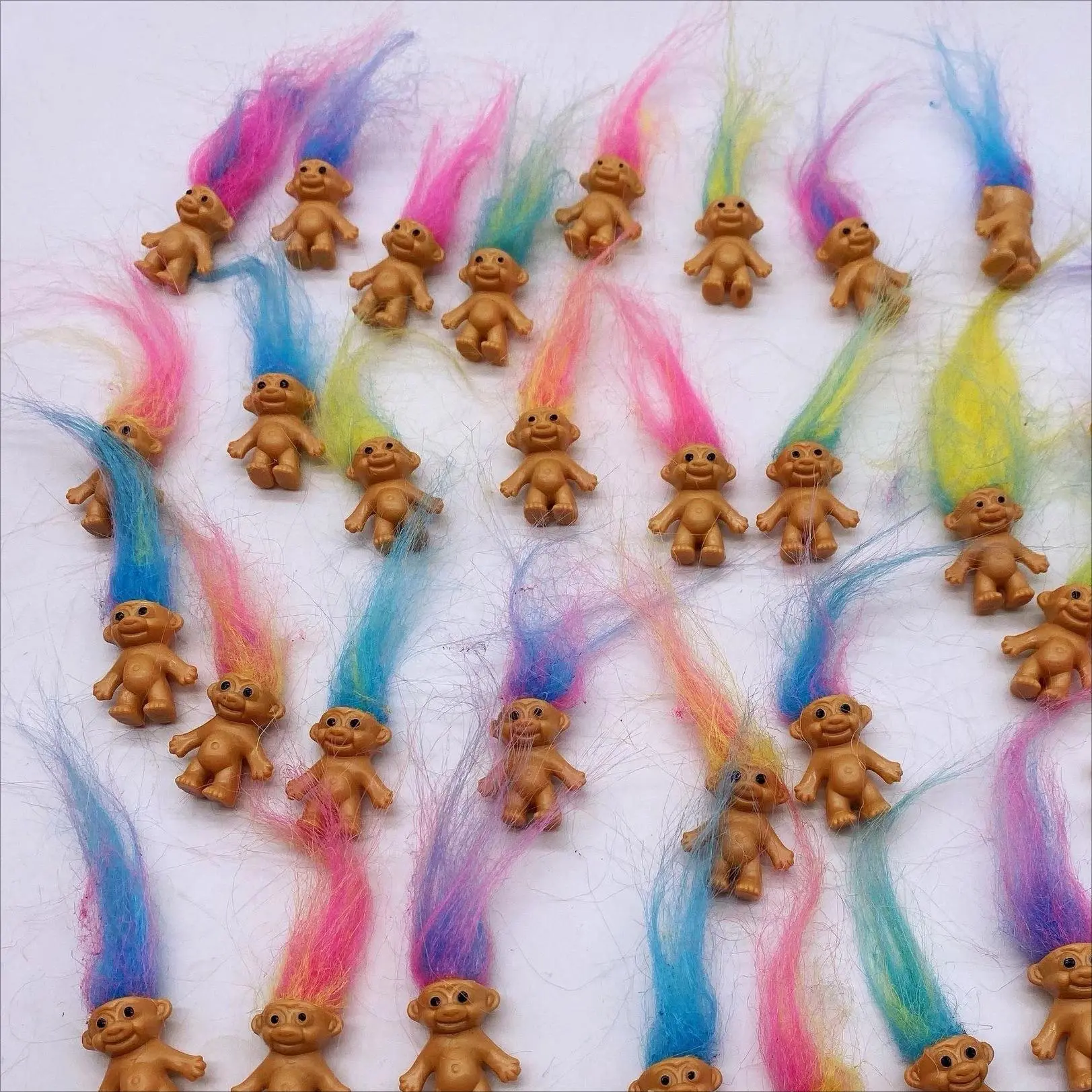 Troll Dolls, Vintage Trolls Lucky Doll Figures, Chromatic Adorable Cute Little Guys Collection, Party Favors,Christmas,Halloween slide toy acrylic cover 18-piece cartoon model cocker spaniel display ornament gift decor snakes on ny angel transformers stat