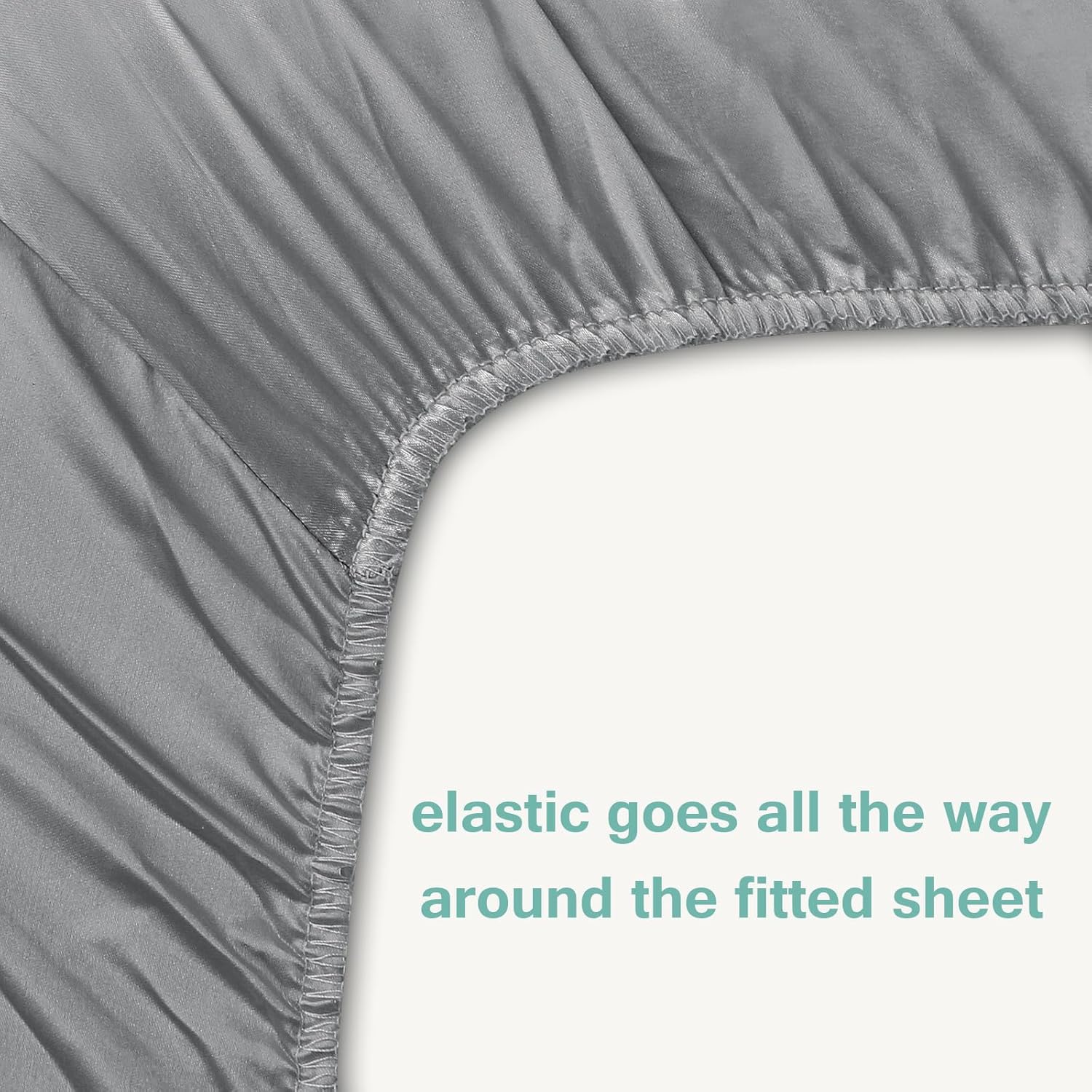 4-Piece Extra Deep Pocket Cooling Satin Sheet Set Air Mattress, Solid Color Luxurious Silky Summer Bedding Set, 1 Fitted Sheet 1 Flat Sheet 2 Pillowcases #TiktokShopSpringGlowUp