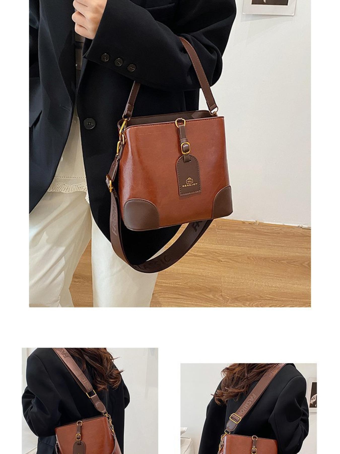 Fashion Shoulder Crossbody Bag for Women, Trendy Versatile Small Bag, New Bucket Bag, Elegant Korean Style, Simple Mini Bag