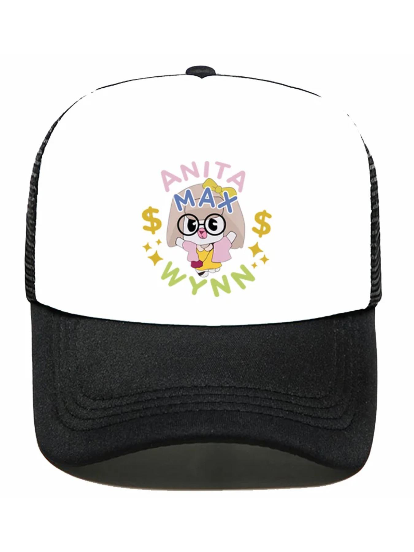 Trendy Anita Max Wynn Foam Trucker Hat Cute Mesh Snapback Caps Boy Girl Sun Beach Baseball Cap Female Summer Breathable Visor