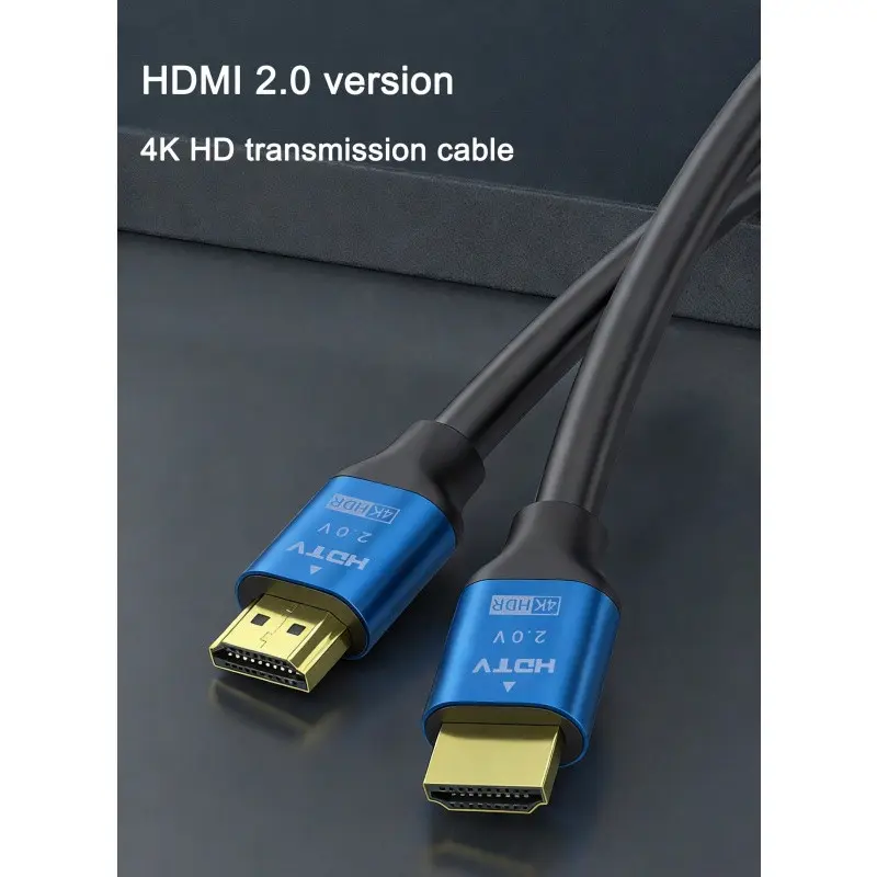 1pc 4K Ultra HD TV Cable, High-Speed 2.0 Cable, Supports 4K@60hz, Compatible with Displays, Projectors, Set-Top Boxes, Laptops
