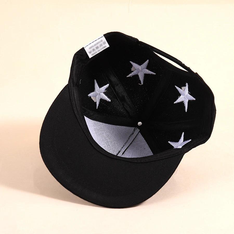 Children Five-pointed Star Embroidery Baseball Caps Hip-hop Hats Spring and Summer Outdoor Adjustable Casual Hats Boy Girl Trave