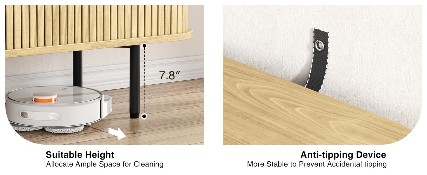 Vabches Buffet Sideboard Cabinet with Storage, Fluted Storage Cabinet Black with Curvy Edge; Sliding Door Coffee Bar, Accent Cabinet Credenza Console Table for Living, Kitchen, Hallway Vabches Buffet Sideboard Cabinet with Storage, Fluted Storage Cabinet Black with Curvy Edge; Sliding Door Coffee Bar, Accent Cabinet Credenza Console Table for Living, Kitchen, Hallway