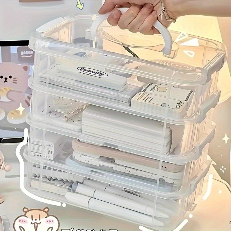 Brick Storage Box Tool Classification Box, Toy Brick Small Part Slots Drawer Organizer, Organize Your Bricks Efficiently, Clear Storage Box