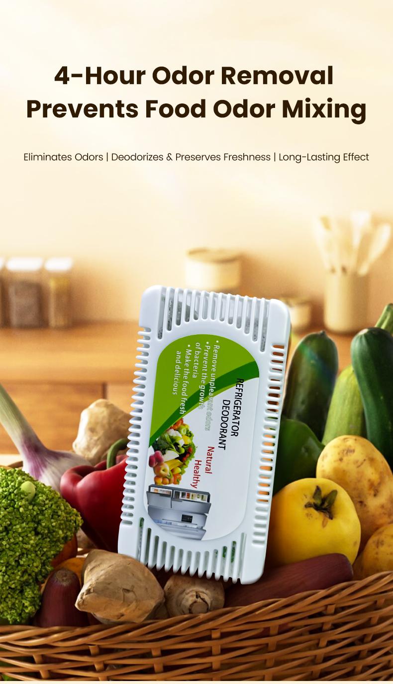 Reusable Fridge and Freezer Deodorizer Unscented Activated Carbon Formula Eliminates Odors Absorbs Moisture Ideal for Refrigerators Freezers Coolers Closets and Trash Can Long-Lasting Performance Universal Fit Extended Food Freshness