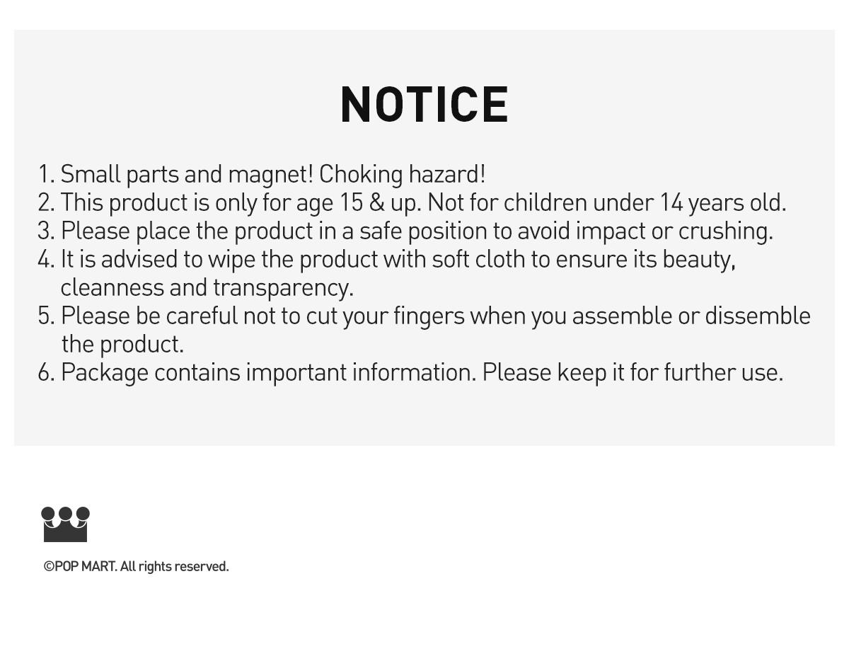 POP MART POP MART 100% Assemblable Lighted Display Container