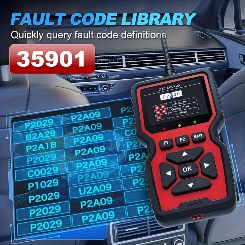 2025 New Powerful OBD2 Scanner Diagnostic Tool - Engine Code Reader, Full OBD2 Features, Reset, Modes 6&8, Suited for DIY Car Owners & Mechanics Voltage Test