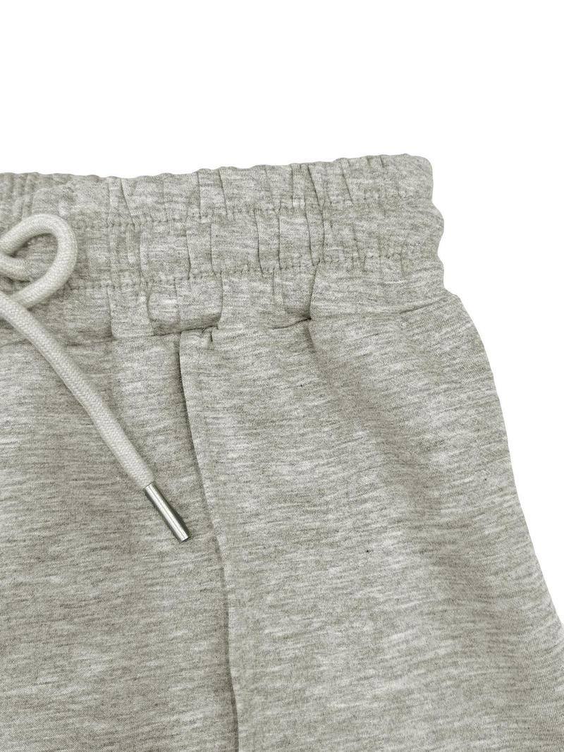 2-Piece Women's Casual Long Sleeve Pocket Sportswear Set, Stylish Comfortable Wide Leg Athletic Set for All Seasons