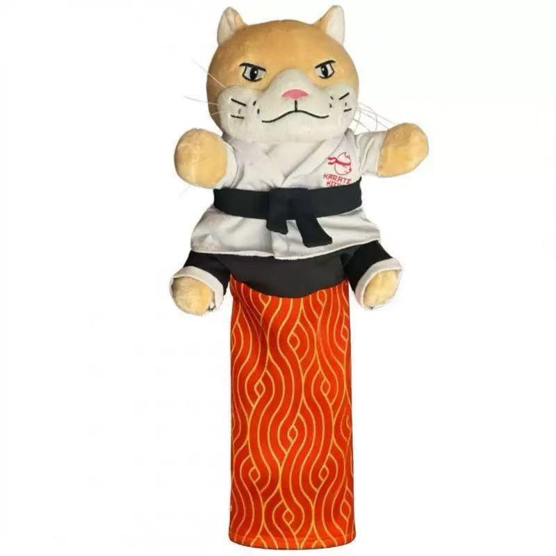 Cute Practical Cat Karate Kitty Puppet, Interactive Boxing Wrist Wrestling Toy, Fun Pet Plaything, Ideal Gift for Cats