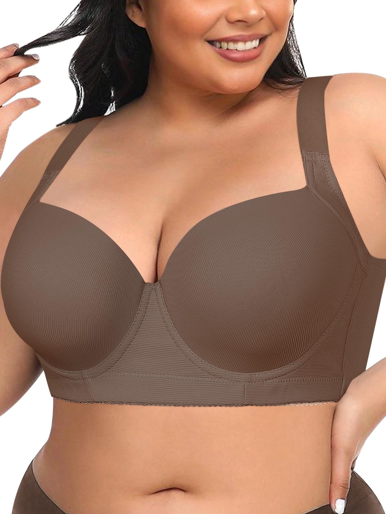 【Plus Size】Women Full Coverage Underwire Bra, Comfortable & Stylish Design, Medium Support, Perfect for Special Occasions & Daily Wear