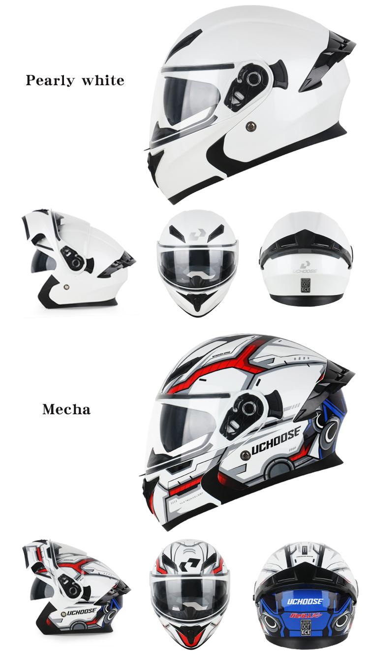 Motorcycle Face Helmet Dual Lens Design New Color Starry Sky Unisex Stylish Gift Christmas Present Motorcycle Helmets