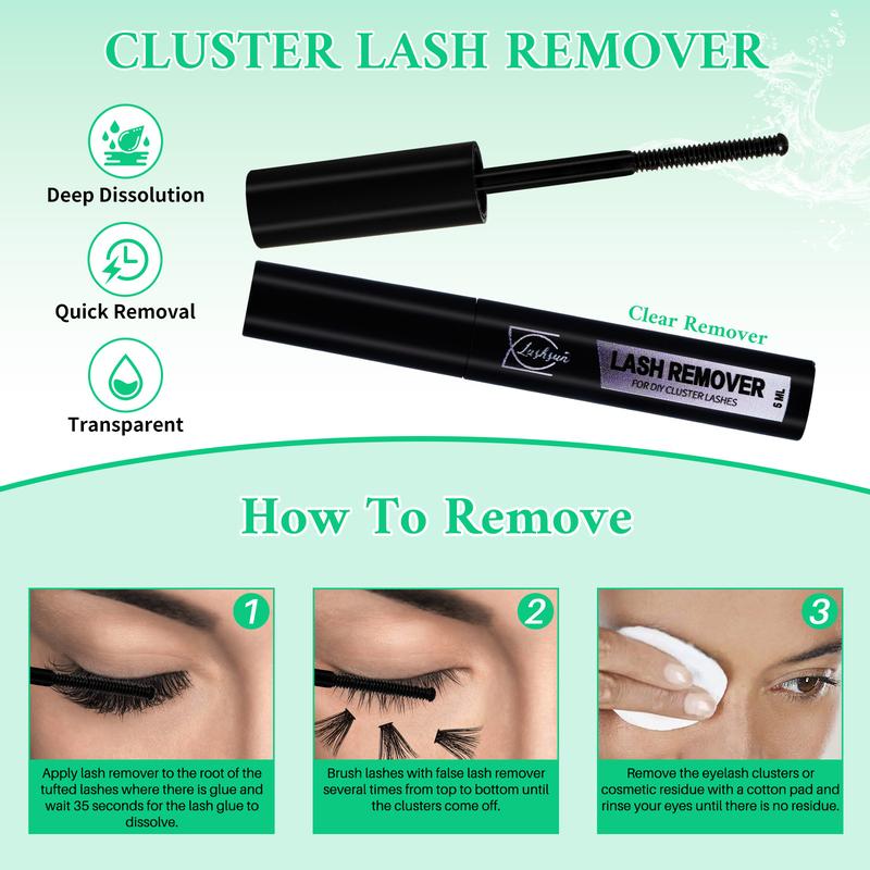 Professional Eyelash Extension Tools, Lash Bond and Seal, Lash Remver, Twzzers, Eye Makeup Tool for Women & Girls, Eyelash Tools for Beginners Self Use at Home, Diy Lash Kit