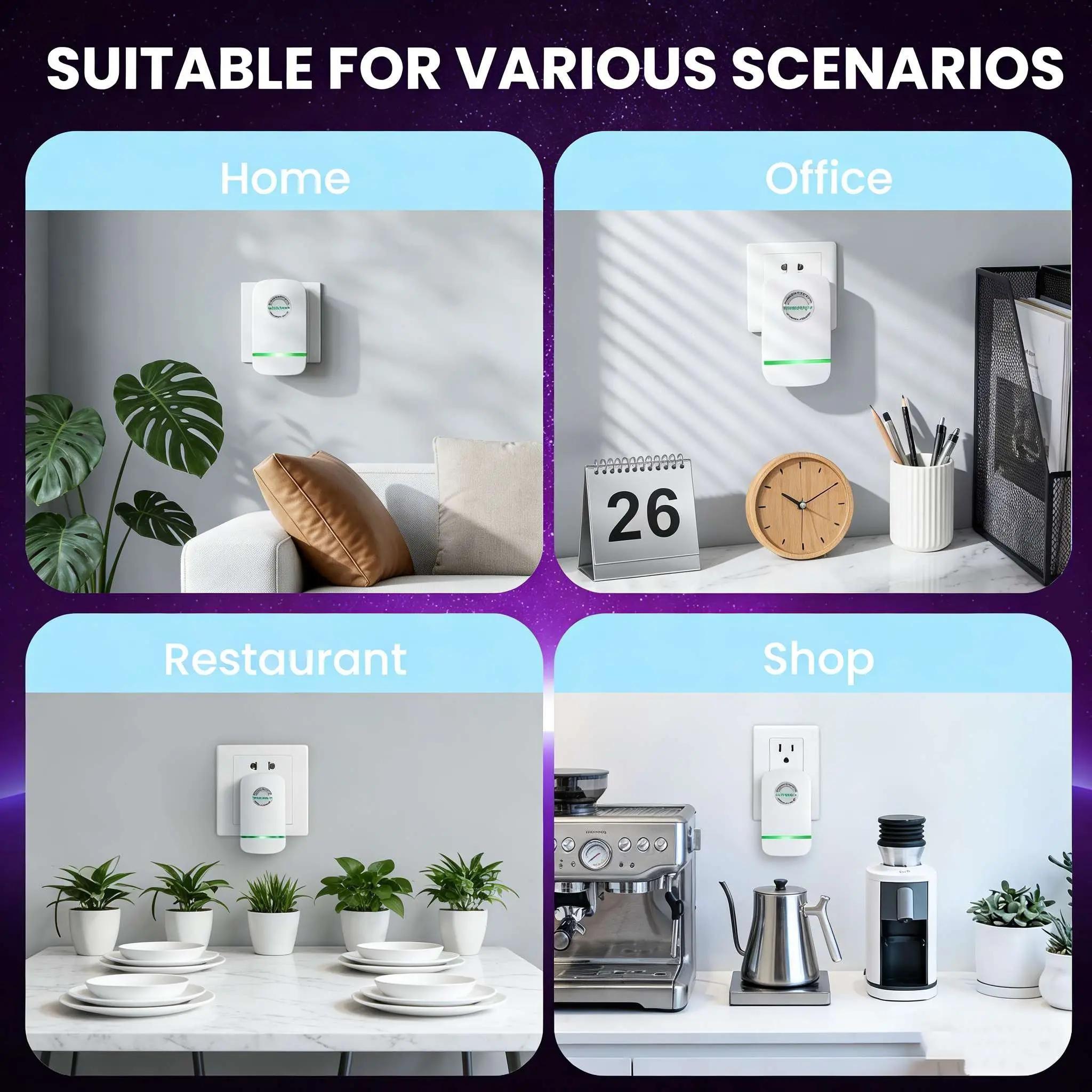 US Standard Plug Outlet Adapter | Wide Voltage Portable Power Distribution Box with Overload Protection