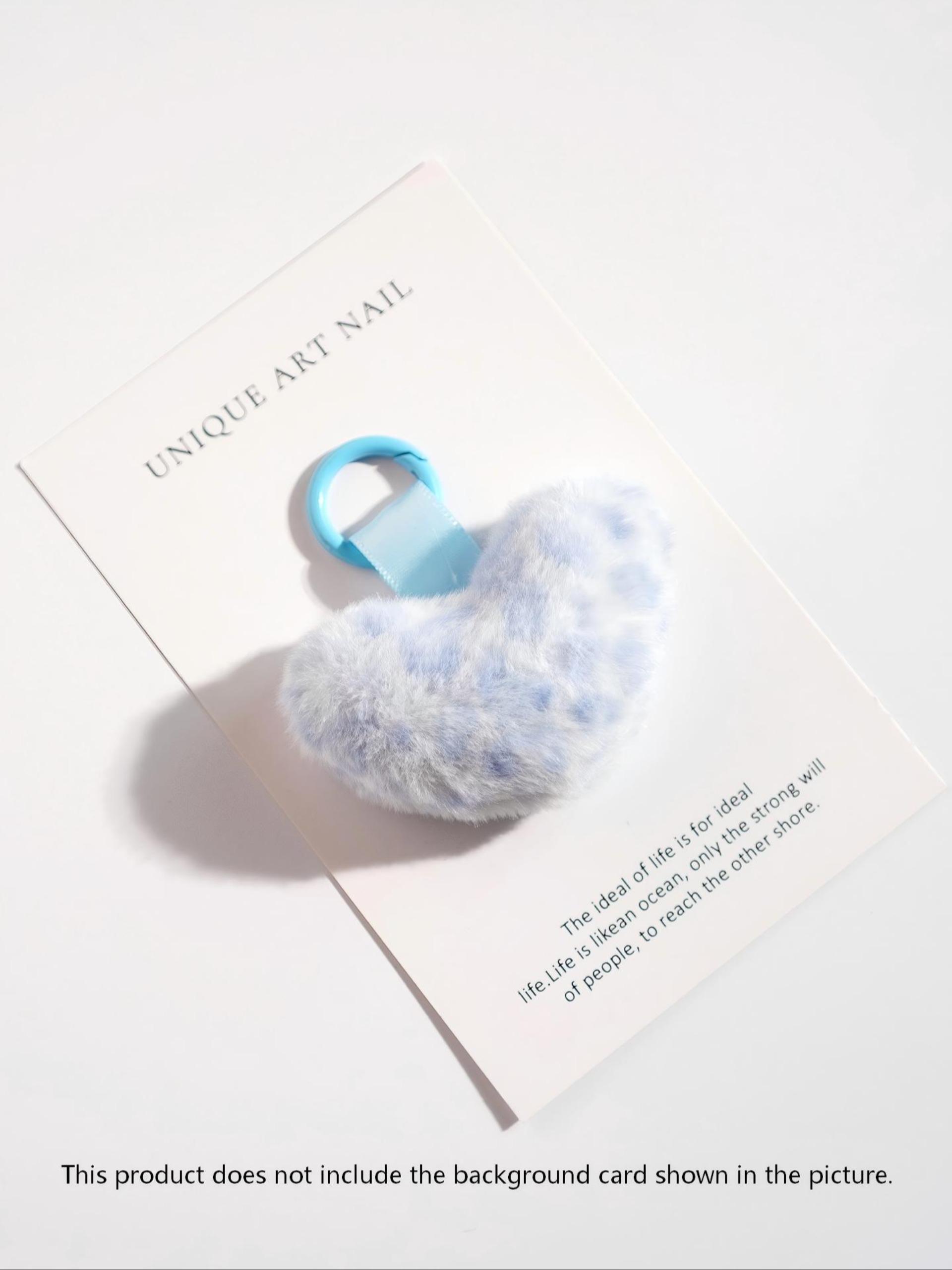 Cute Mini Leopard Print Keychain, Plush Rabbit Fur Pendant, Car Key Holder, Bag Charm, Gift for Girlfriend, Valentine's Day